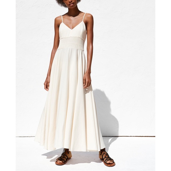 Zara linen maxi dress Clearance